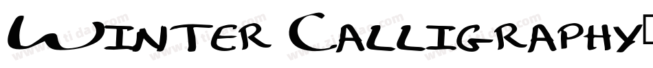 Winter Calligraphy字体转换